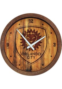 Orlando City SC Faux Barrel Top Wall Clock