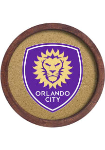 The Fan-Brand Orlando City SC Barrel Framed Cork Board Sign