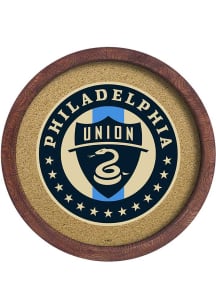 The Fan-Brand Philadelphia Union Barrel Framed Cork Board Sign