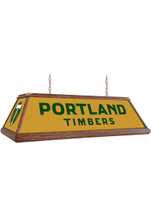 Portland Timbers Premium Wood Frame Gold Billiard Lamp