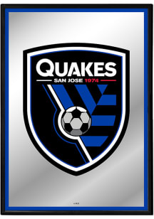 The Fan-Brand San Jose Earthquakes Vertical Framed Mirror Wall Sign