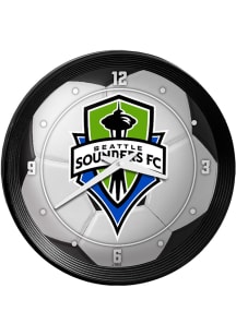 Seattle Sounders FC Ribbed Frame Wall Clock