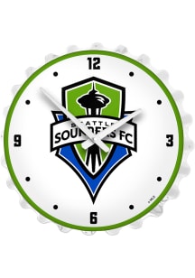 Seattle Sounders FC Lighted Bottle Cap Wall Clock