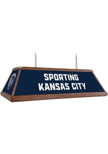 Sporting Kansas City Premium Wood Frame Blue Billiard Lamp