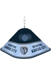 Sporting Kansas City Square Acrylic Gloss Blue Billiard Lamp