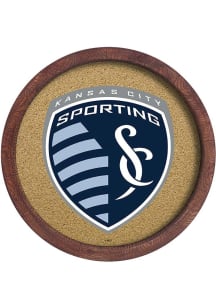 The Fan-Brand Sporting Kansas City Barrel Framed Cork Board Sign