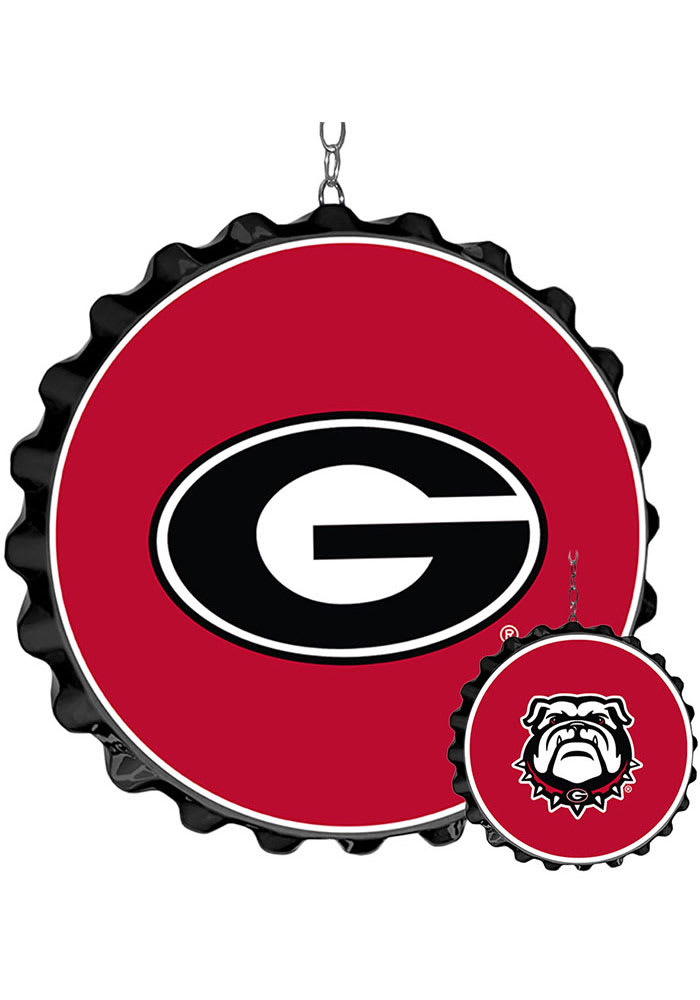 Georgia Bulldogs Bottle Cap Dangler Sign