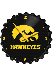 Iowa Hawkeyes Bottle Cap Wall Clock