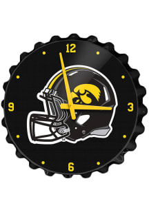 Iowa Hawkeyes Helmet Bottle Cap Wall Clock