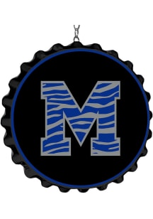 The Fan-Brand Memphis Tigers Striped Bottle Cap Dangler Sign