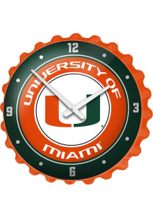 Miami Hurricanes Bottle Cap Wall Clock