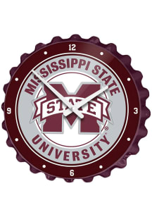 Mississippi State Bulldogs Mascot Bottle Cap Wall Clock