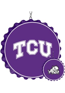 The Fan-Brand TCU Horned Frogs Bottle Cap Dangler Sign