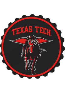 The Fan-Brand Texas Tech Red Raiders Mascot Bottle Cap Sign