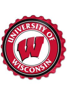 The Fan-Brand Wisconsin Badgers Bottle Cap Sign