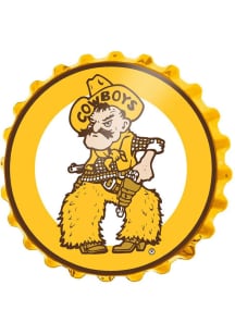 The Fan-Brand Wyoming Cowboys Pistol Pete Bottle Cap Sign