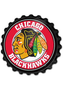 The Fan-Brand Chicago Blackhawks Bottle Cap Sign