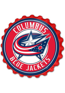 The Fan-Brand Columbus Blue Jackets Bottle Cap Sign