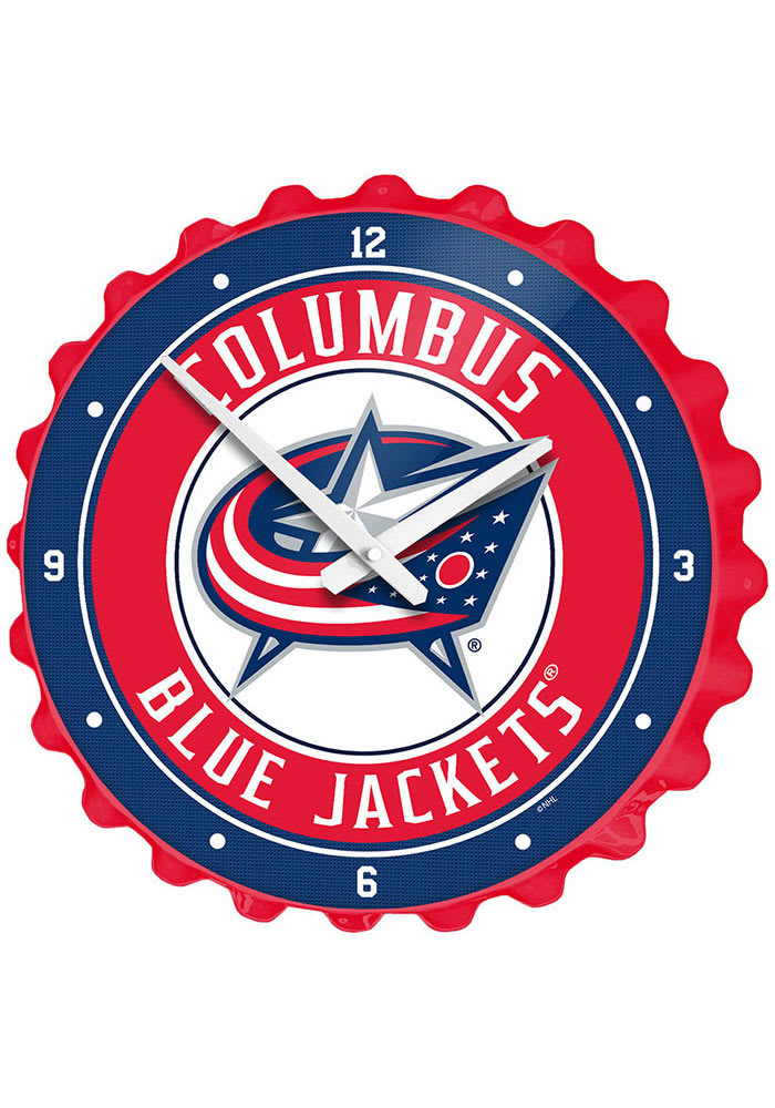 Columbus Blue Jackets Bottle Cap Wall Clock