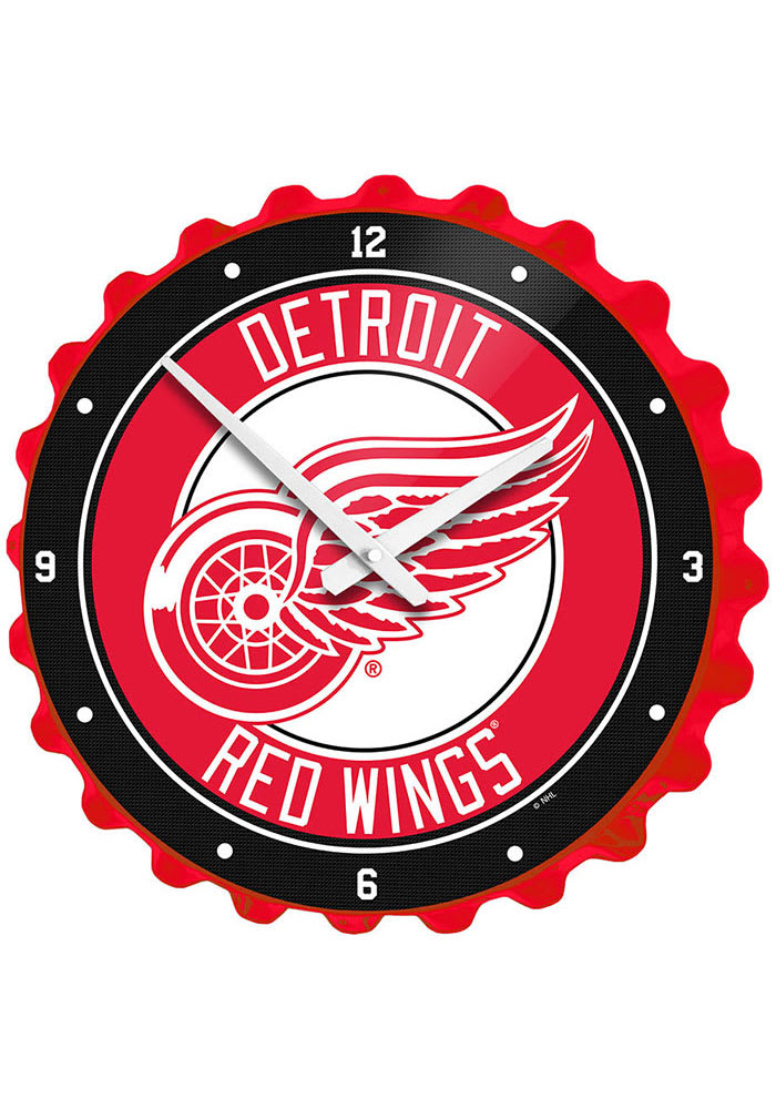 Detroit Red Wings Bottle Cap Wall Clock