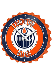 Edmonton Oilers Bottle Cap Wall Clock