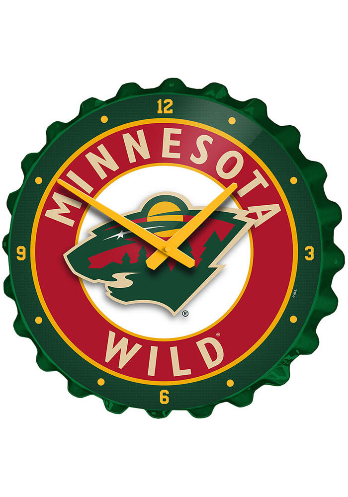 Minnesota Wild Bottle Cap Wall Clock