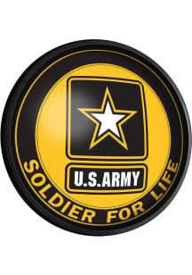 The Fan-Brand Army Soldier for Life Round Slimline Lighted Wall Sign