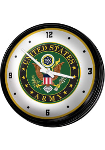 Army Seal Retro Lighted Wall Clock