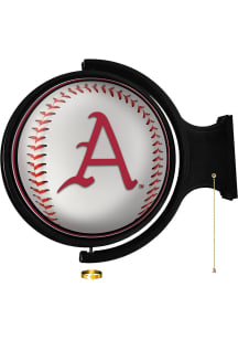 The Fan-Brand Arkansas Razorbacks Baseball Round Rotating Lighted Wall Sign