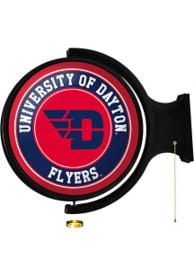The Fan-Brand Dayton Flyers Round Rotating Lighted Wall Sign