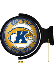 The Fan-Brand Kent State Golden Flashes Round Rotating Lighted Wall Sign