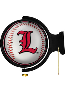 The Fan-Brand Louisville Cardinals Baseball Round Rotating Lighted Wall Sign