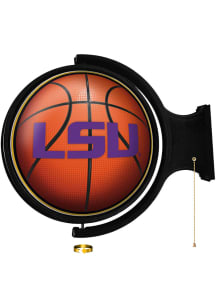 The Fan-Brand LSU Tigers Basketball Round Rotating Lighted Wall Sign