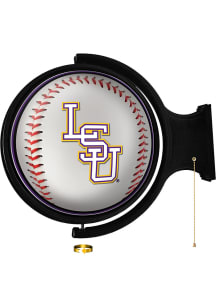 The Fan-Brand LSU Tigers Baseball Round Rotating Lighted Wall Sign