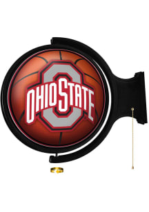 The Fan-Brand Ohio State Buckeyes Basketball Round Rotating Lighted Wall Sign