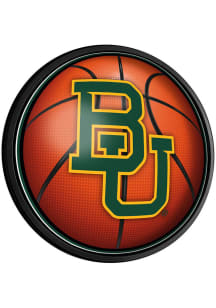 The Fan-Brand Baylor Bears Basketball Round Slimline Lighted Sign