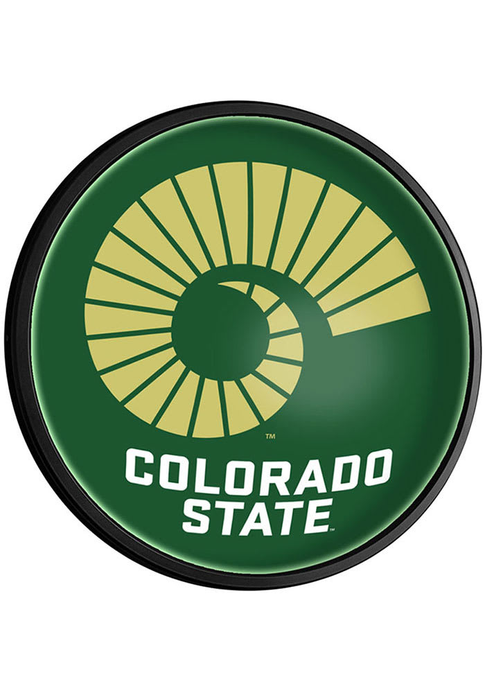 Colorado State Rams Horn Round Slimline Lighted Sign