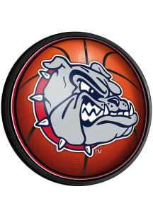 The Fan-Brand Gonzaga Bulldogs Basketball Round Slimline Lighted Sign