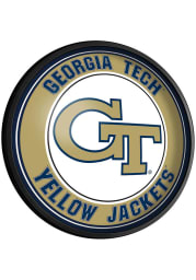 GA Tech Yellow Jackets Round Slimline Lighted Sign