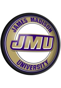 The Fan-Brand James Madison Dukes Round Slimline Lighted Sign