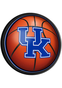 The Fan-Brand Kentucky Wildcats Basketball Round Slimline Lighted Sign