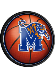 Memphis Tigers Basketball Round Slimline Lighted Sign