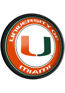 The Fan-Brand Miami Hurricanes Round Slimline Lighted Sign