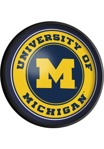 The Fan-Brand Michigan Wolverines Round Slimline Lighted Sign