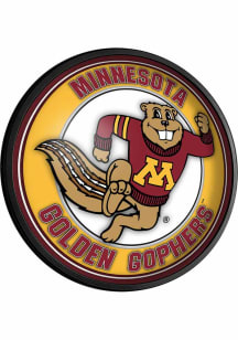 The Fan-Brand Minnesota Golden Gophers Mascot Round Slimline Lighted Sign
