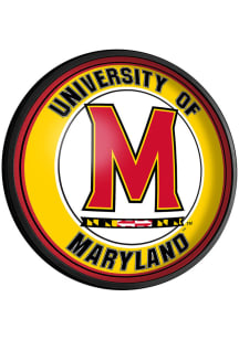 The Fan-Brand Maryland Terrapins Round Slimline Lighted Sign