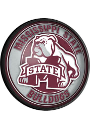 Mississippi State Bulldogs Mascot Round Slimline Lighted Sign