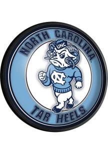 The Fan-Brand North Carolina Tar Heels Mascot Round Slimline Lighted Sign