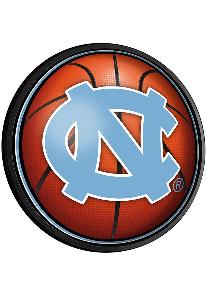 North Carolina Tar Heels Basketball Round Slimline Lighted Sign
