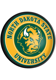 The Fan-Brand North Dakota State Bison Round Slimline Lighted Sign